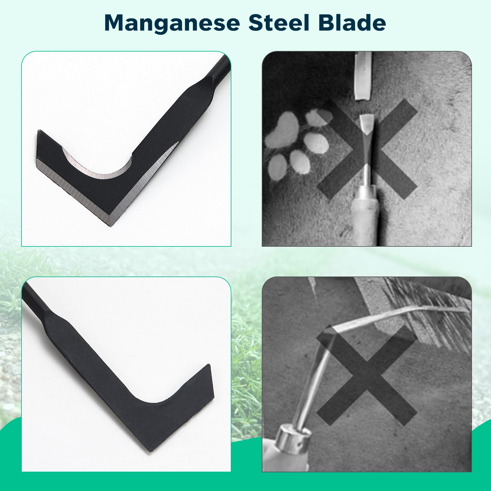 Lilyvane ash wood handle offers comfortable grip during use