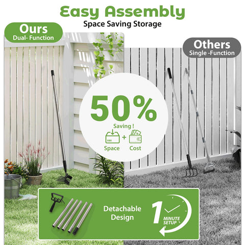 Lilyvane detachable handle design helps you save space after use