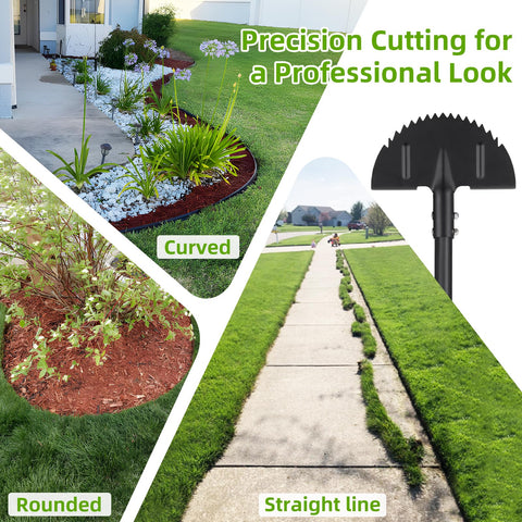 Lilyvane rustproof construction for durable outdoor edging performance.