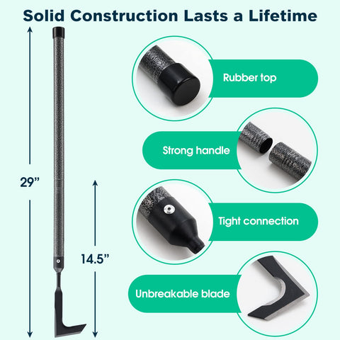 Lilyvane extension rod shows 16, 31, 45 inch length options