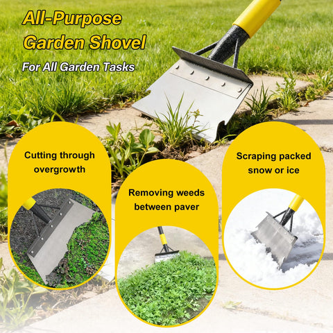 Lilyvane 60-inch handle extended for easier reach and reduced bending.