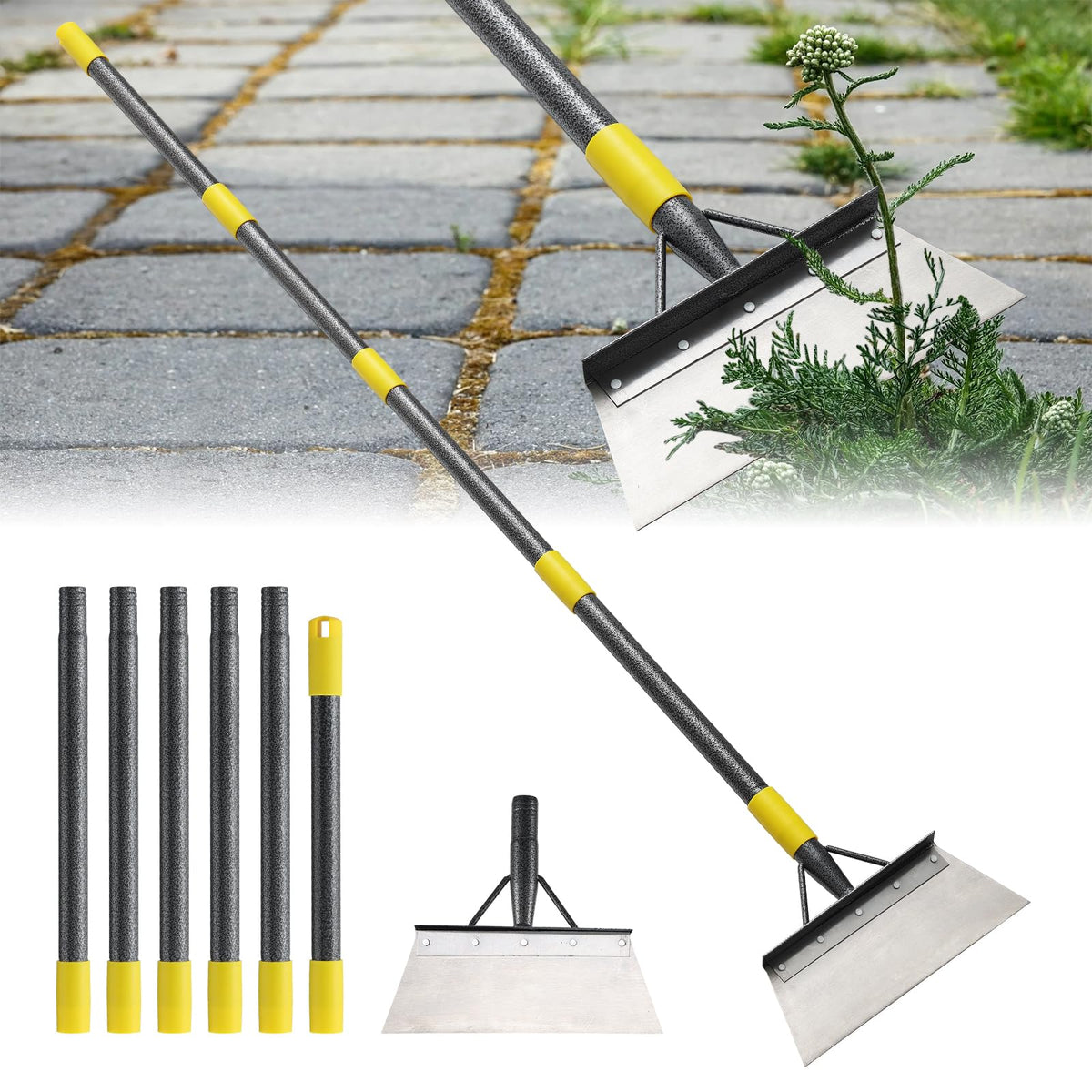 Lilyvane Garden Flat Shovel assembly view for quick setup and storage