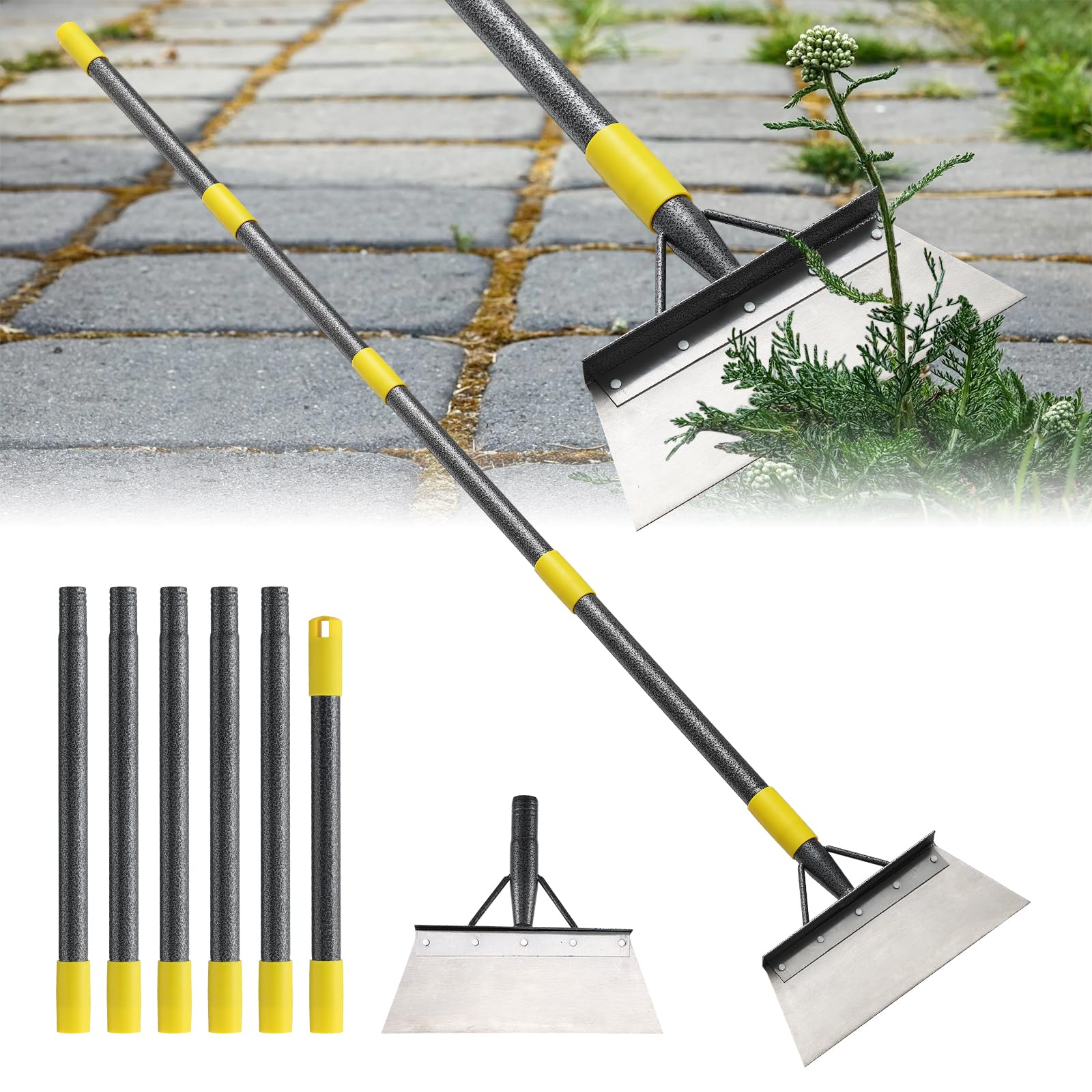 Lilyvane Garden Flat Shovel blade edge for precise edging and debris scraping.