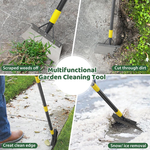 Lilyvane Garden Flat Shovel built-in foot pedal enables extra power when needed