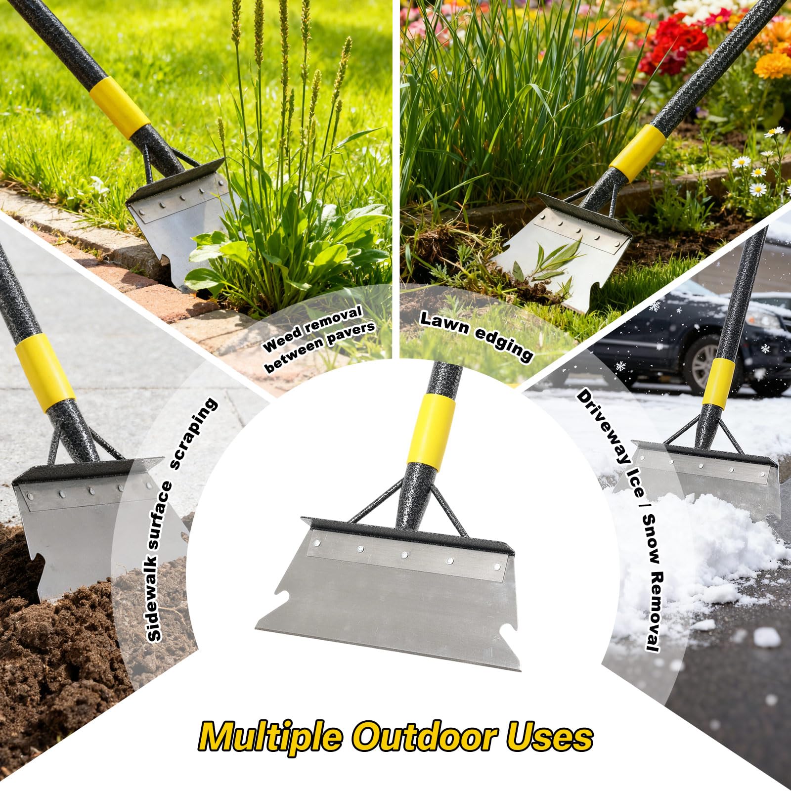 Lilyvane versatile snow and garden shovel for year-round tasks.