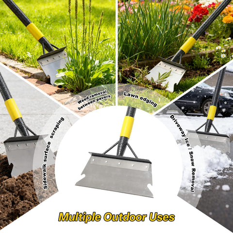 Lilyvane versatile snow and garden shovel for year-round tasks.