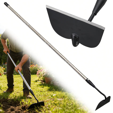 Lilyvane Garden Hoe with pre-sharpened blade for faster weeding and cleaner cuts.