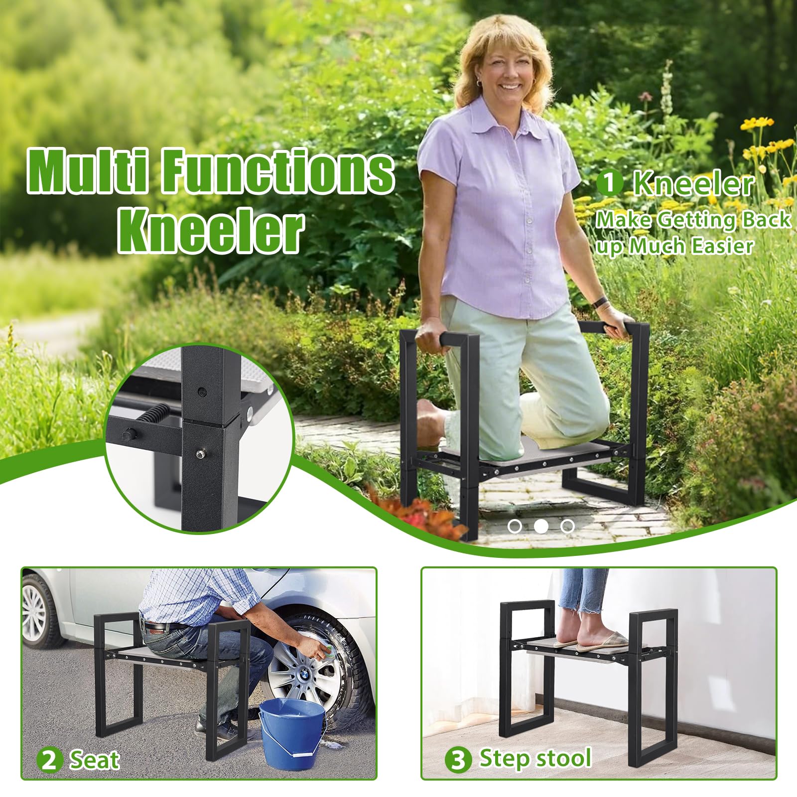 Lilyvane folding action enables easy storage and portability.