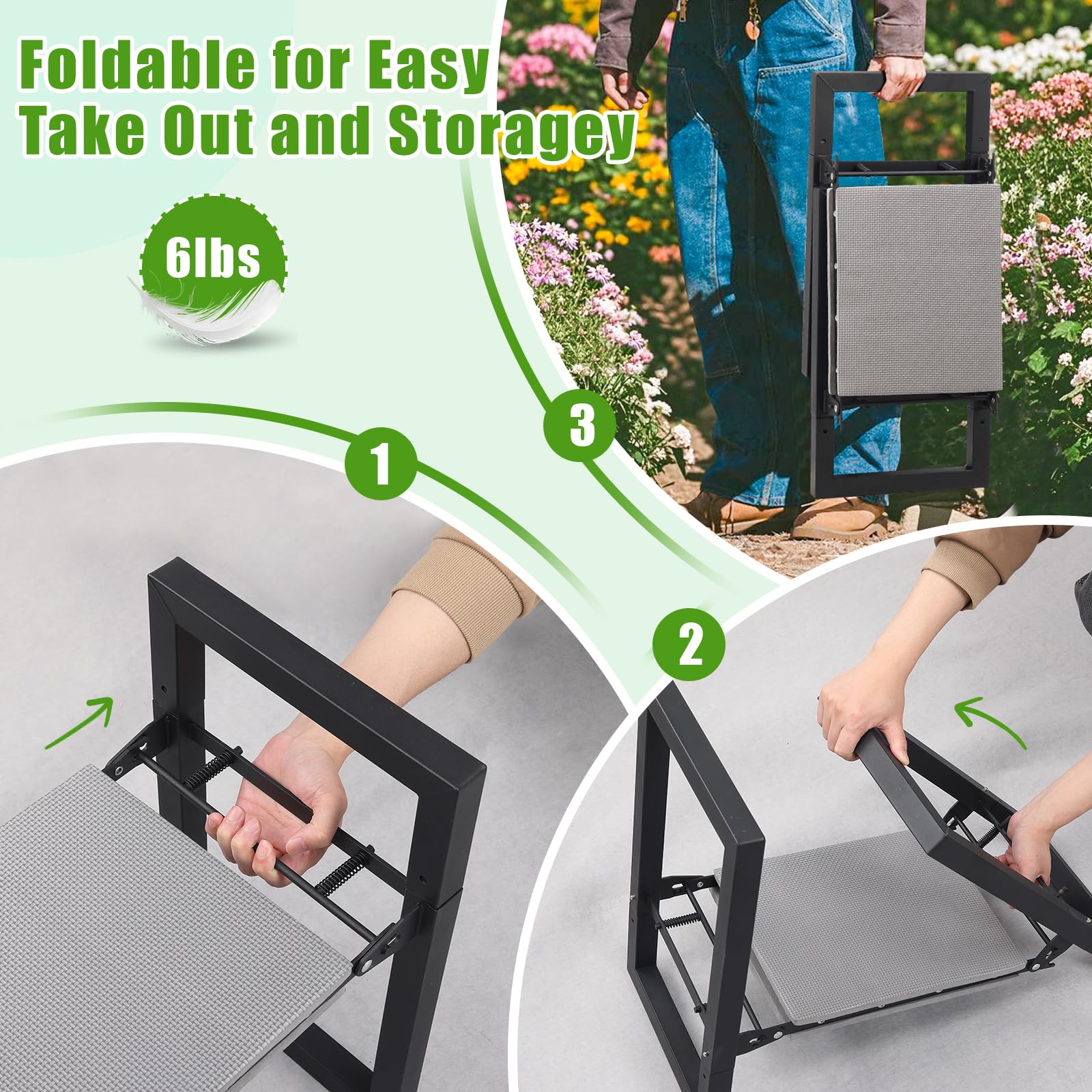 Lilyvane gift-ready kneeler for garden lovers.