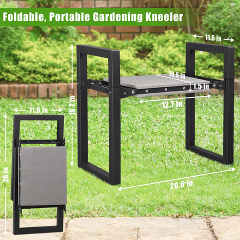 Lilyvane garden kneeler seat in use showing versatile support.