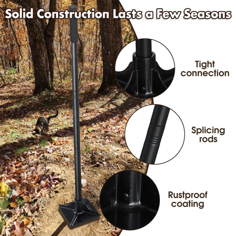 Lilyvane tamper used for garden leveling and paver preparation.