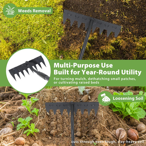 Lilyvane heavy-duty weeder with 55-inch reach tackles tough spots
