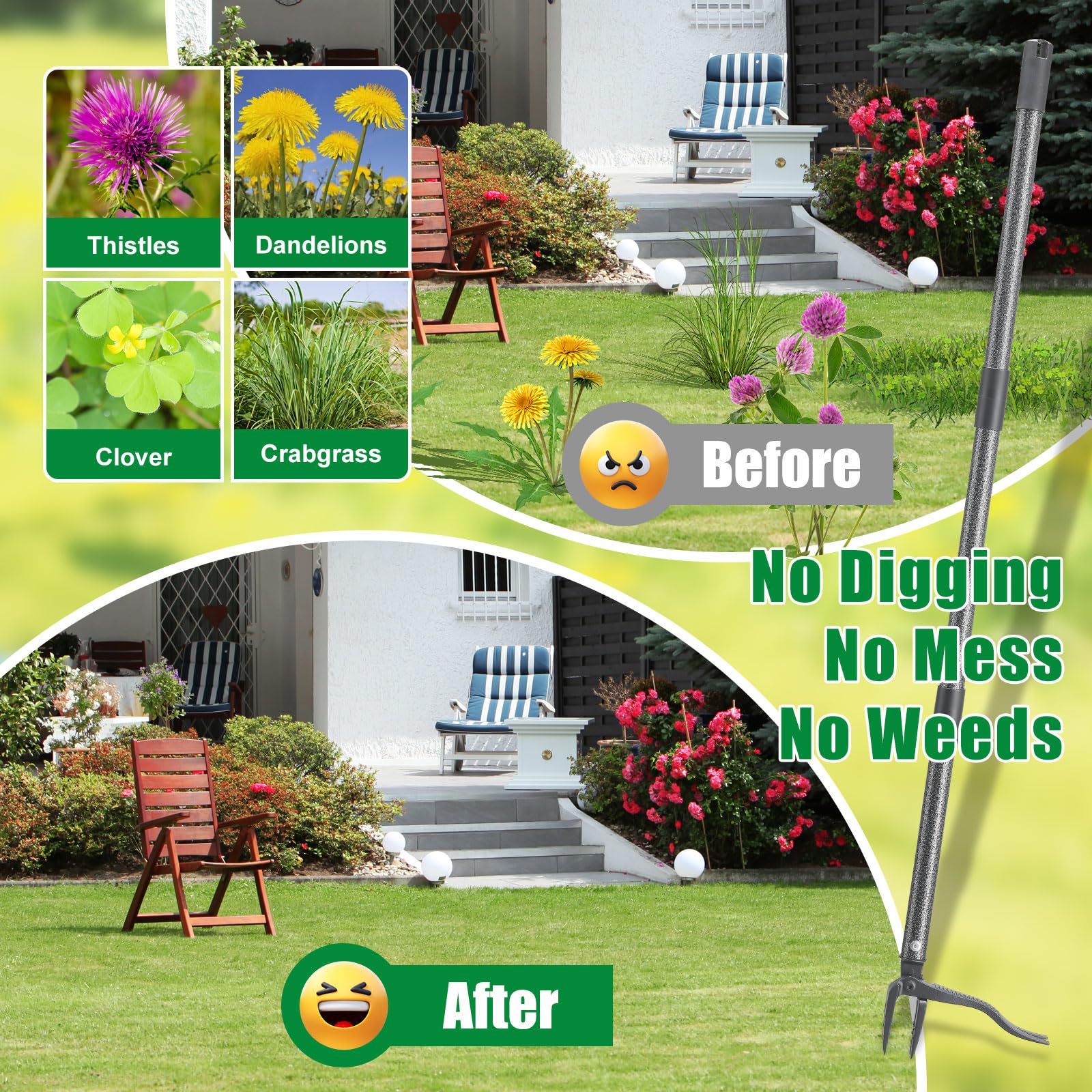 Lilyvane lawn and garden tool ideal for weed removal along borders