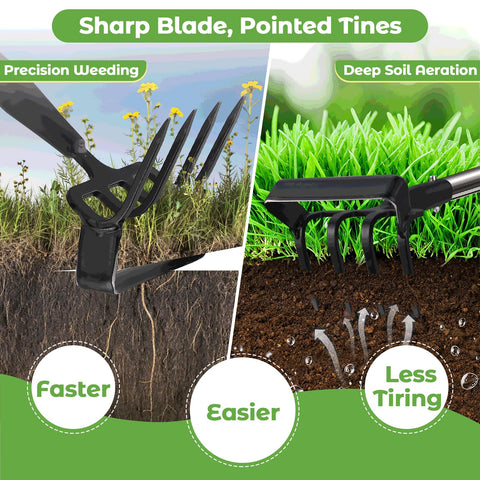 Lilyvane long-handle 60-inch adjustable design supports upright gardening