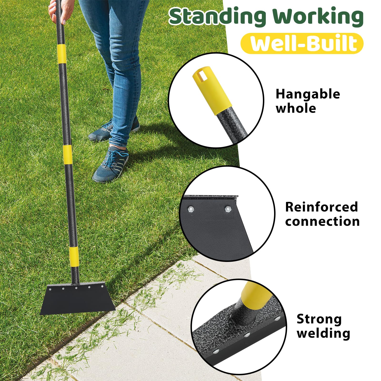 Lilyvane multi-use garden cleaner for edging and weed removal.