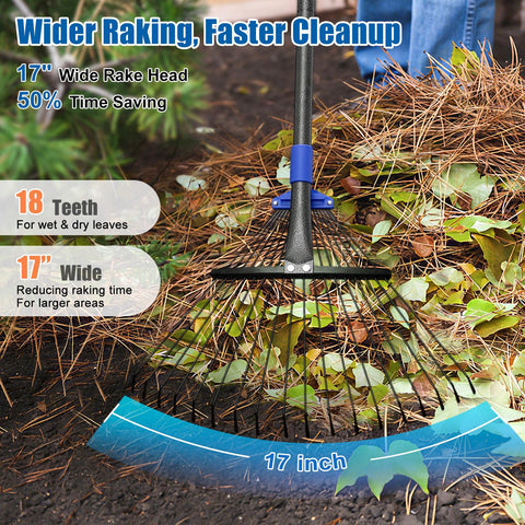 Lilyvane extendable handle extends to 45 inches for easier yard work
