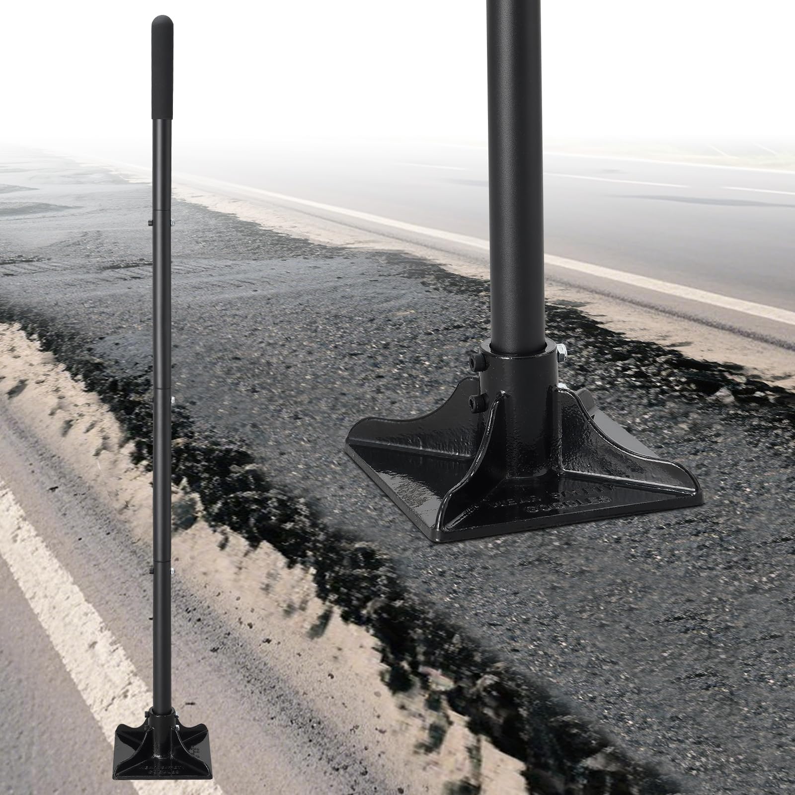 Lilyvane Tamper base plate 8x8 steel for precise compaction and level results