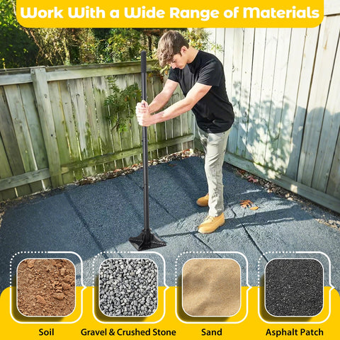 Lilyvane Tamper multi-use outdoor tool for yards, driveways, and patios