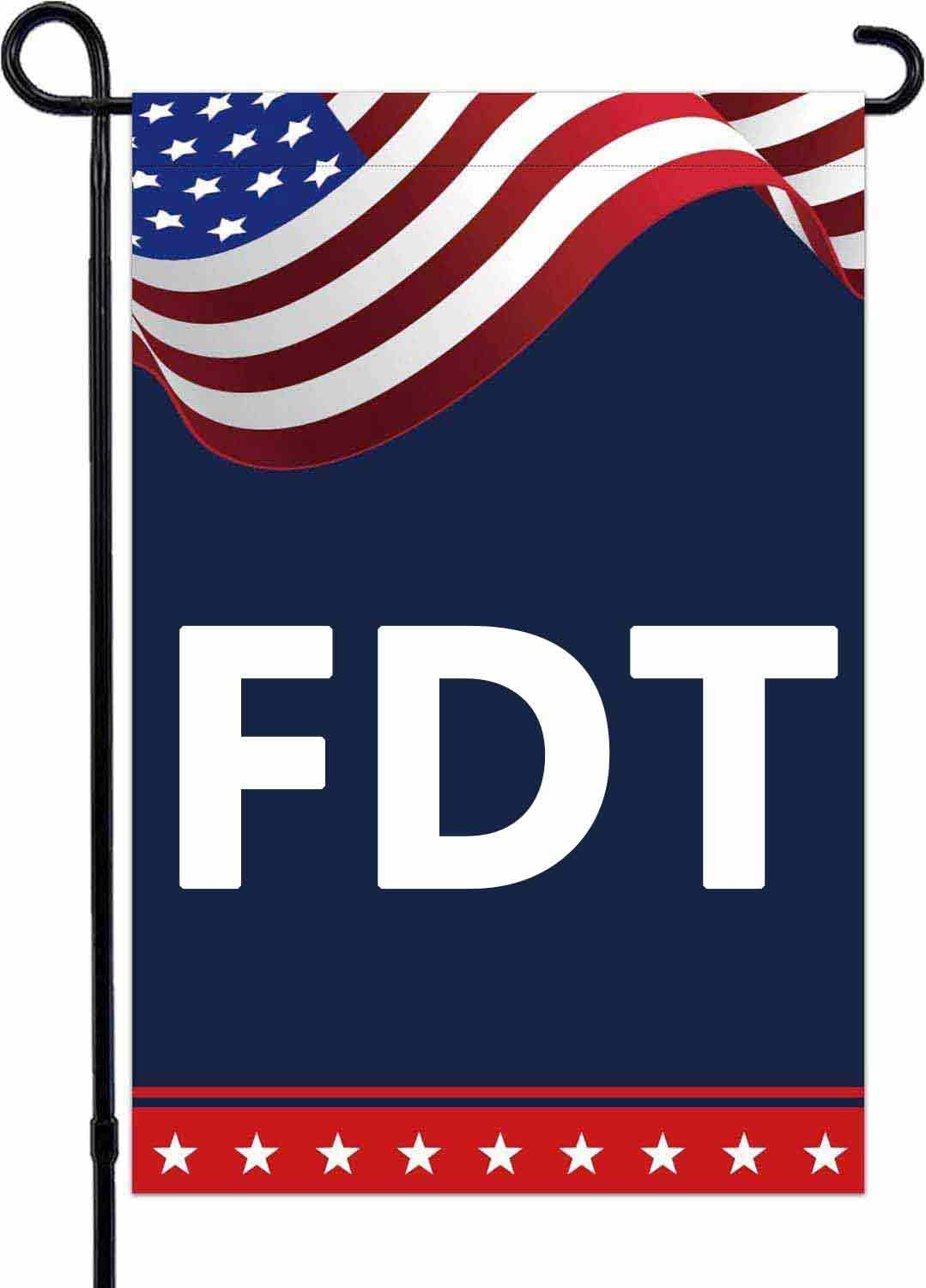Limecute anti-trump flag, double-sided, for outdoor yard display and garden decor.
