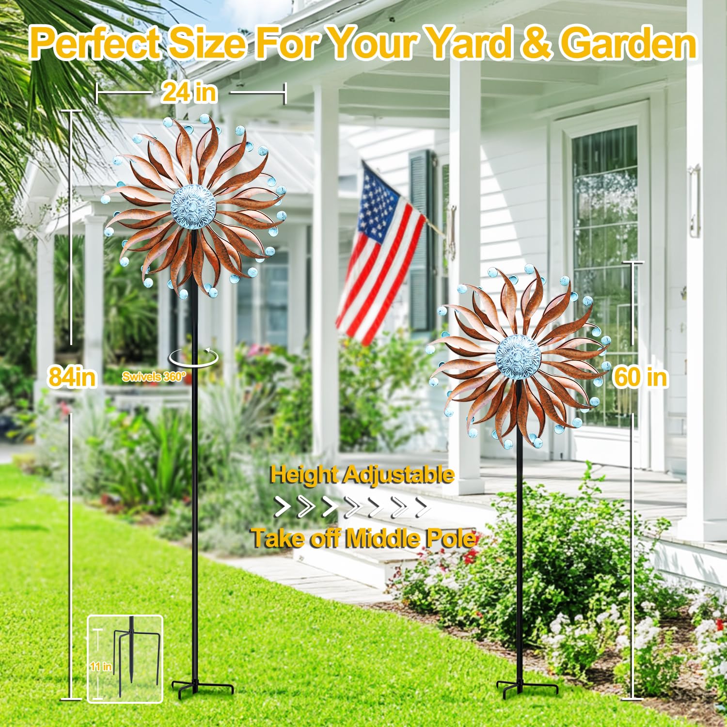LimeHill Wind Spinner easy-assembly design enables quick setup
