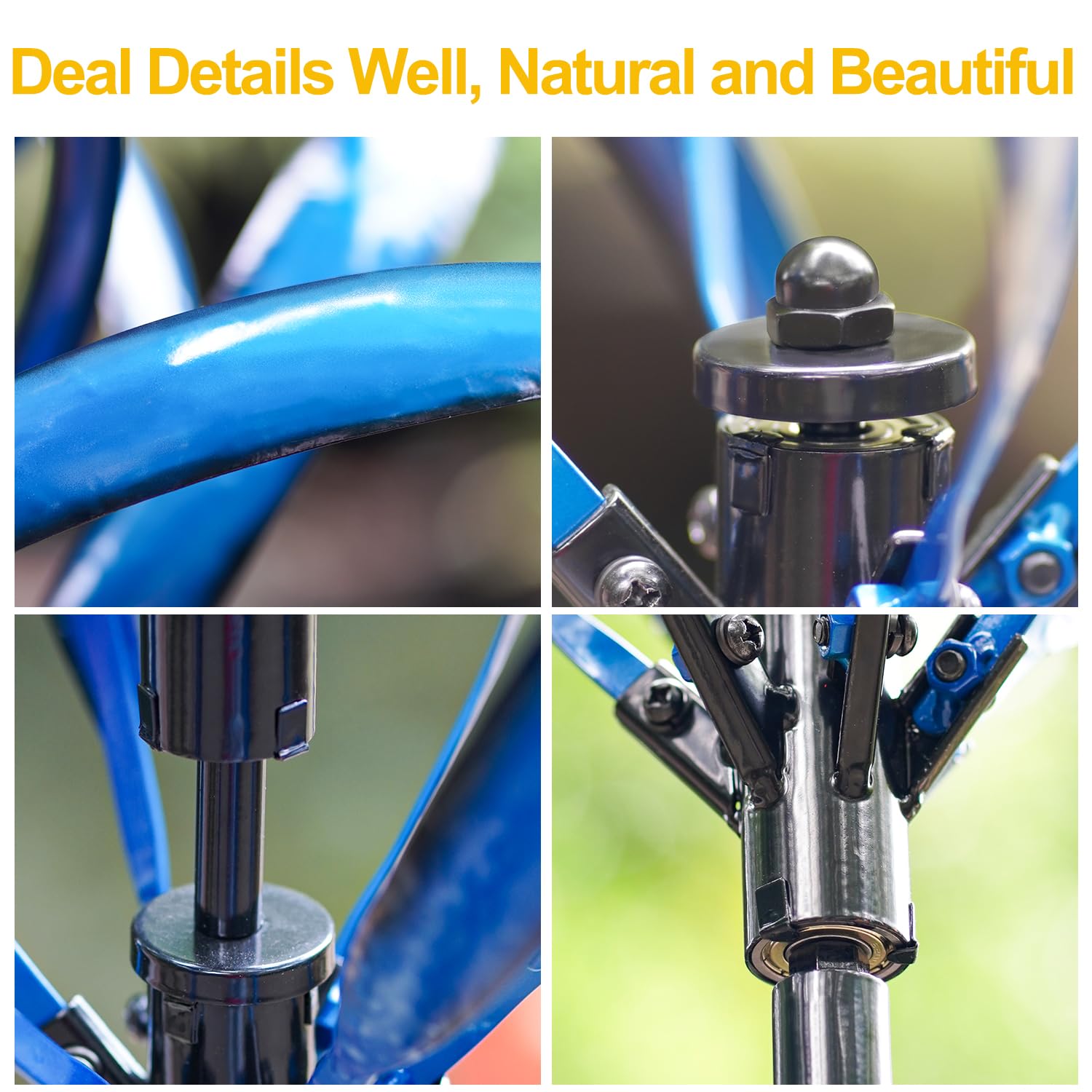LimeHill Wind Spinner craftsmanship close-up reveals detailed metalwork.