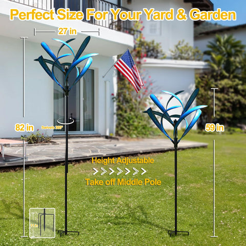 LimeHill Wind Spinner sturdy base supports easy assembly.