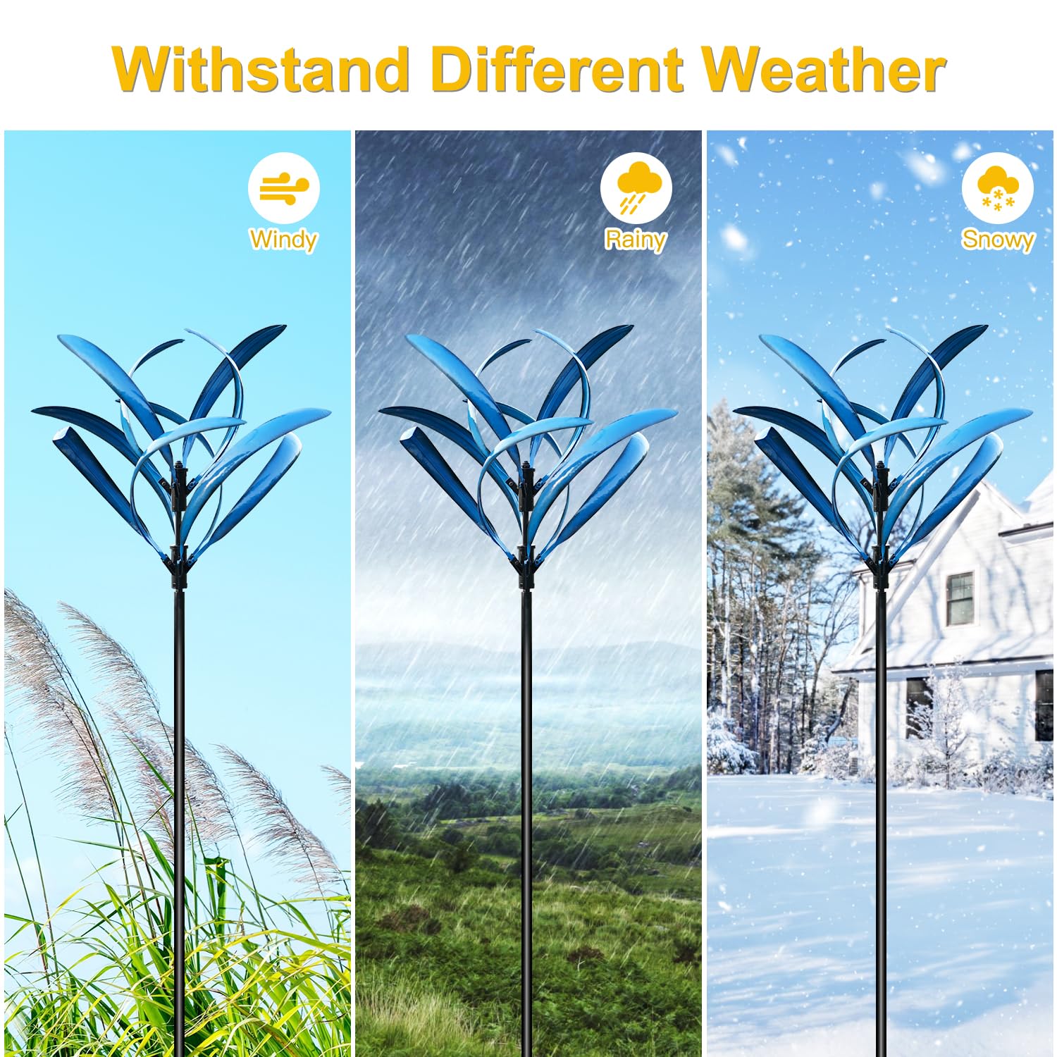 LimeHill Wind Spinner UV-treated finish resists fading.