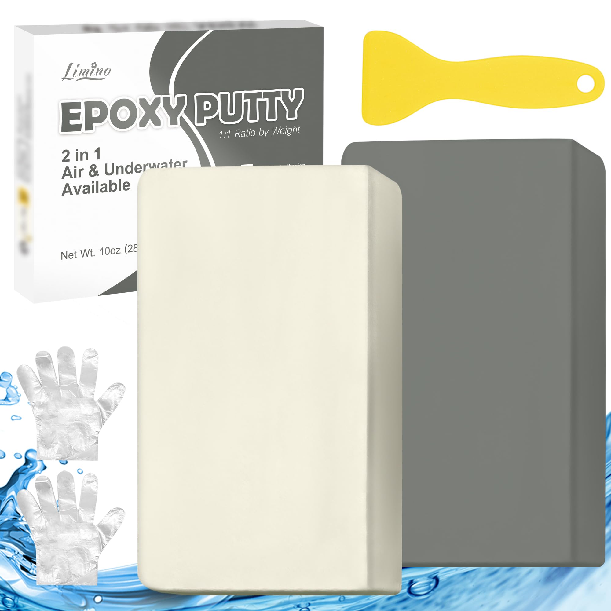 Limino epoxy putty 10oz kit ready for fast repairs and durable fixes.