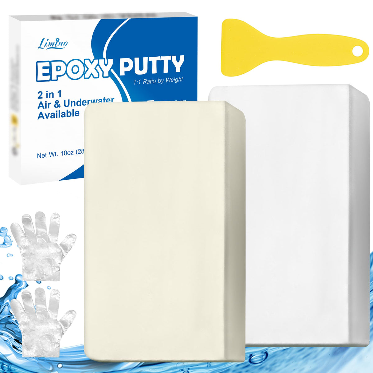 Limino Epoxy Putty 10oz packaging ready for versatile home repairs.