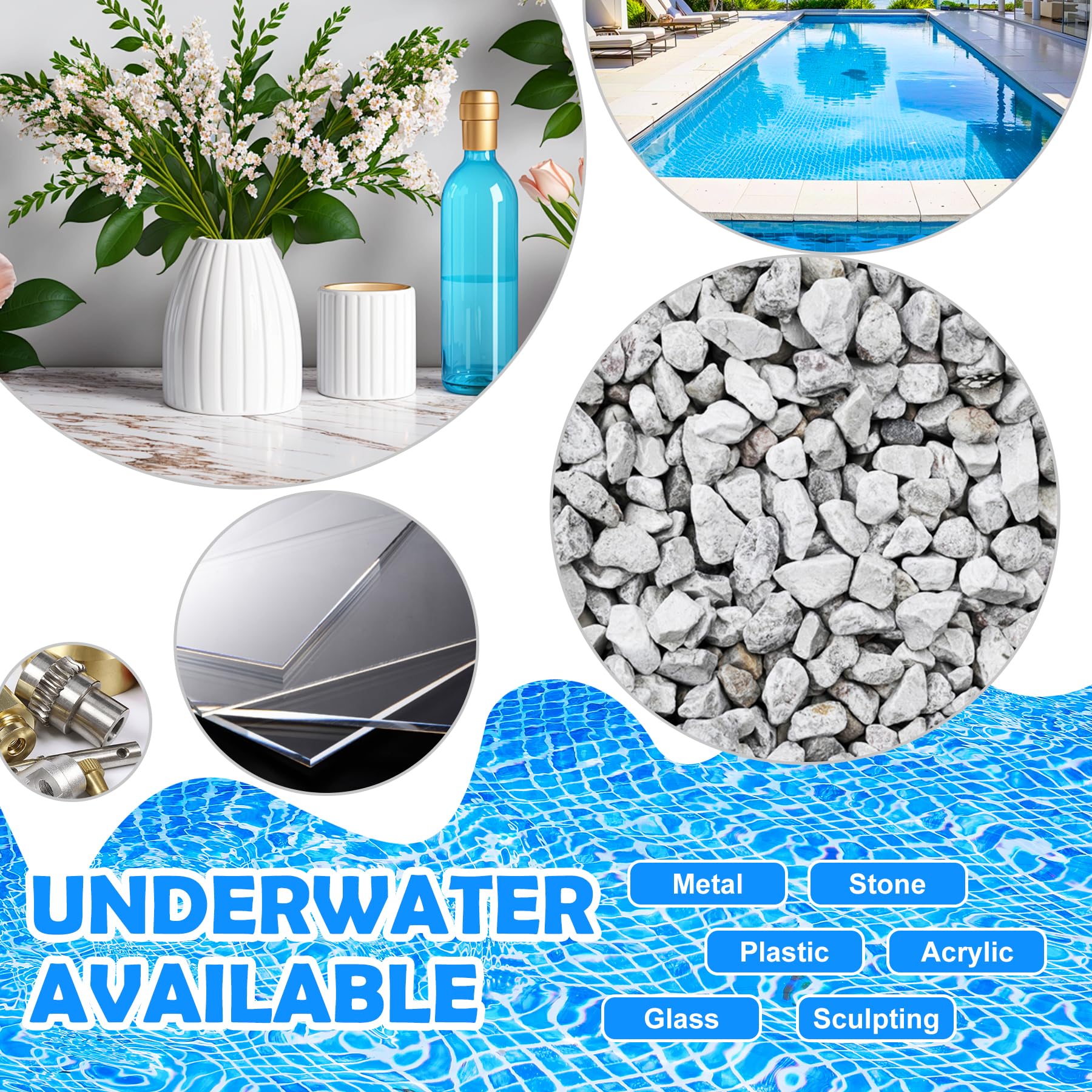 Limino epoxy putty bonds metal, plastic, and ceramic for durable repairs.