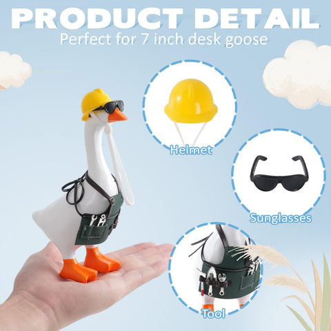 Linastu matching hat for desk goose enhances whimsical decor and display.