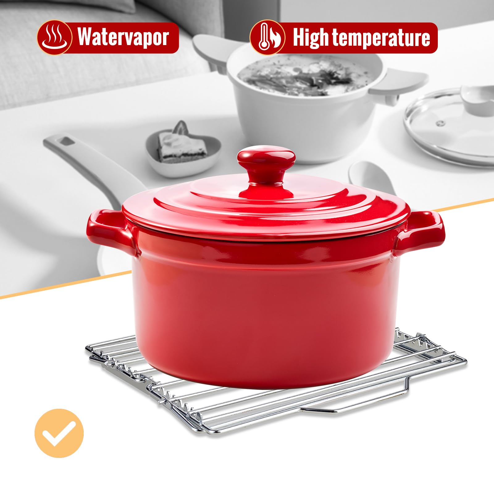 Linatikou rack works with ovens, smokers, and grills for versatile cooking.