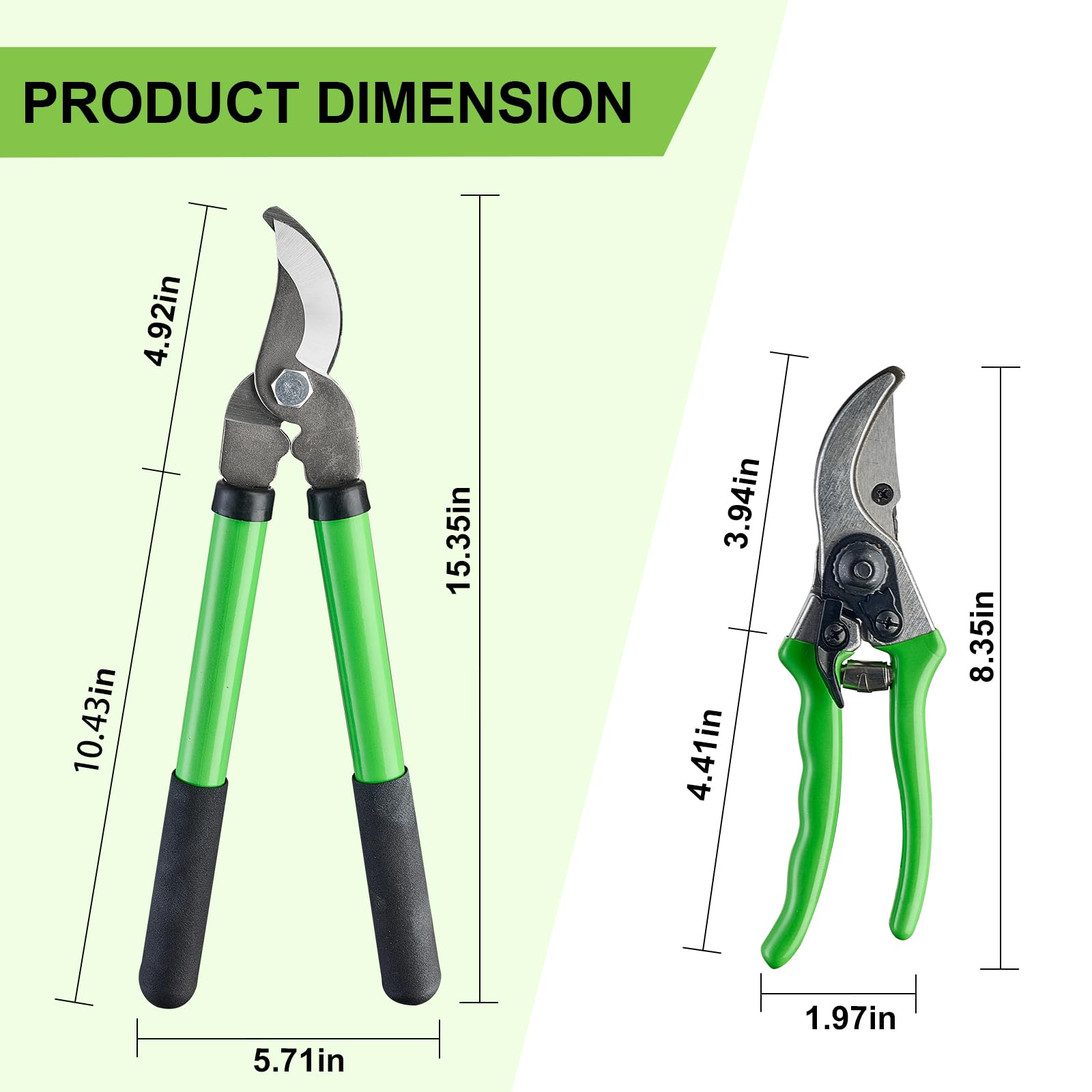 Linatikou Pro Pruning Shears ergonomic handle for comfortable extended use