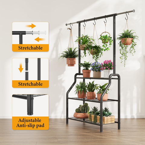 Lincordor adjustable suspension rod extends from 29 to 45 inches.