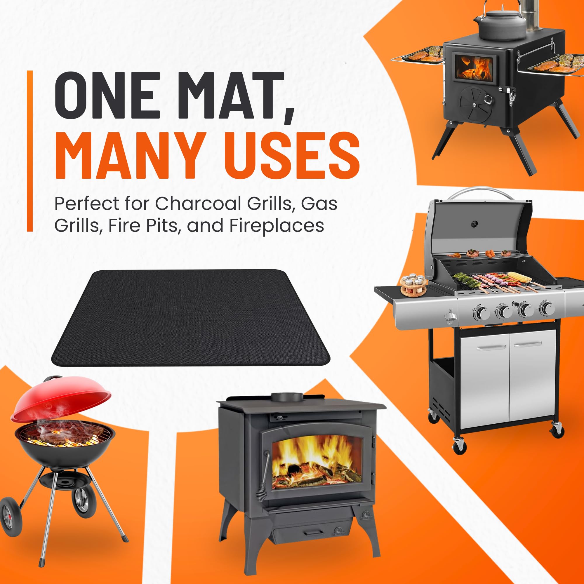 Linda's Essentials deck protection keeps outdoor spaces pristine during barbecues.