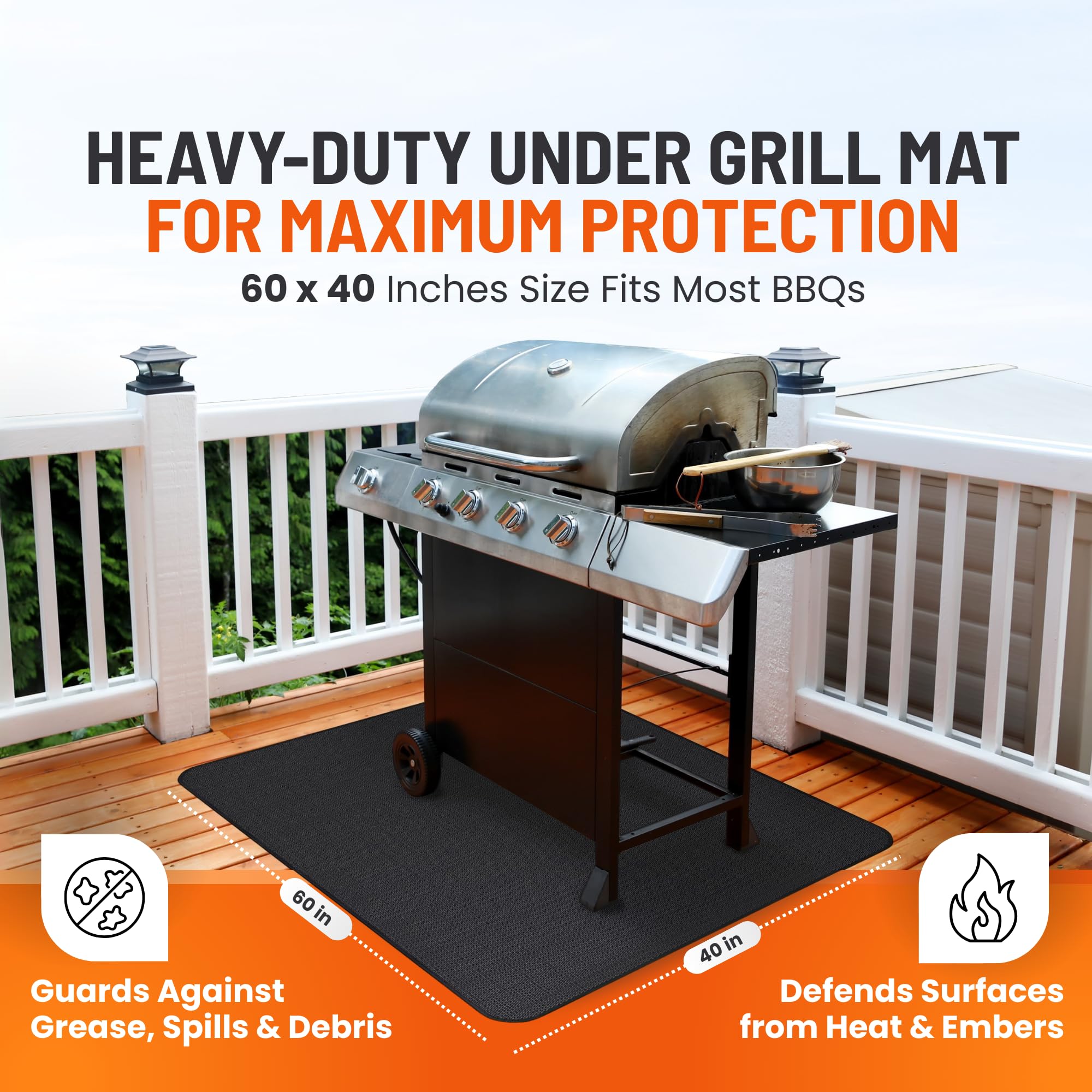 Linda's Essentials deck-protection-mat-large-dimensions covers large grilling areas