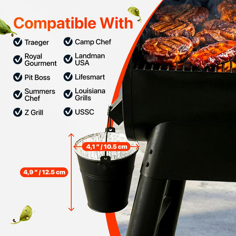 Linda's Essentials leak-resistant liners minimize drips during long pellet smoking sessions.