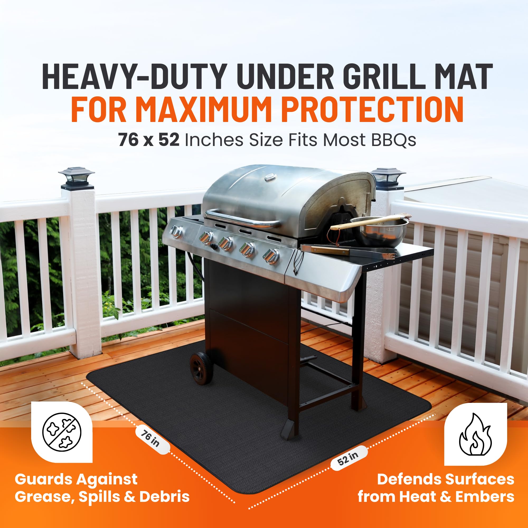 Linda's Essentials easy-clean waterproof surface makes post-meal cleanup fast.