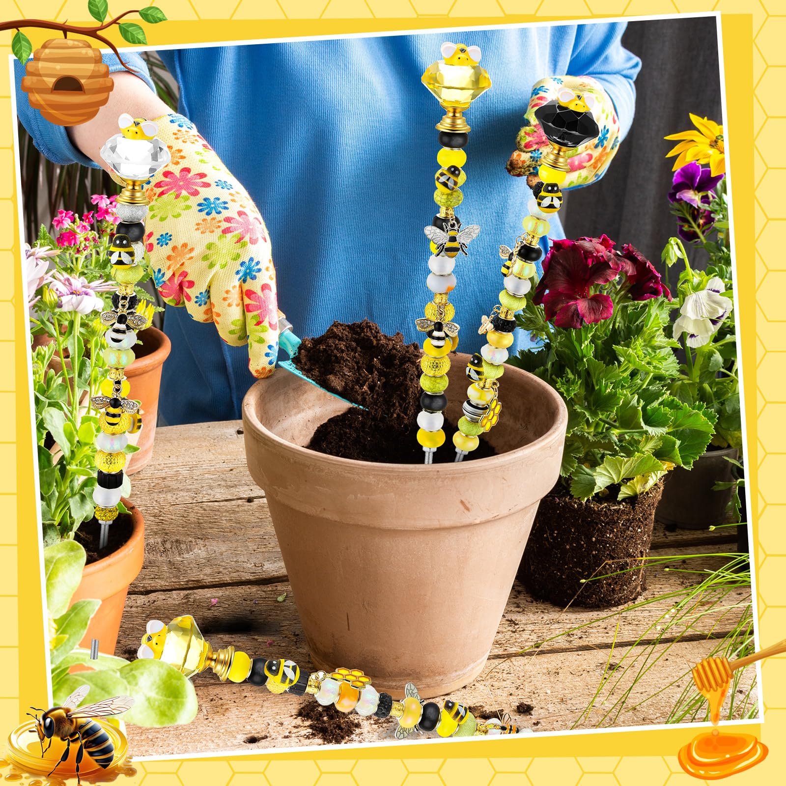 Lineshading threaded rods and nuts provide sturdy, durable installation in any garden.