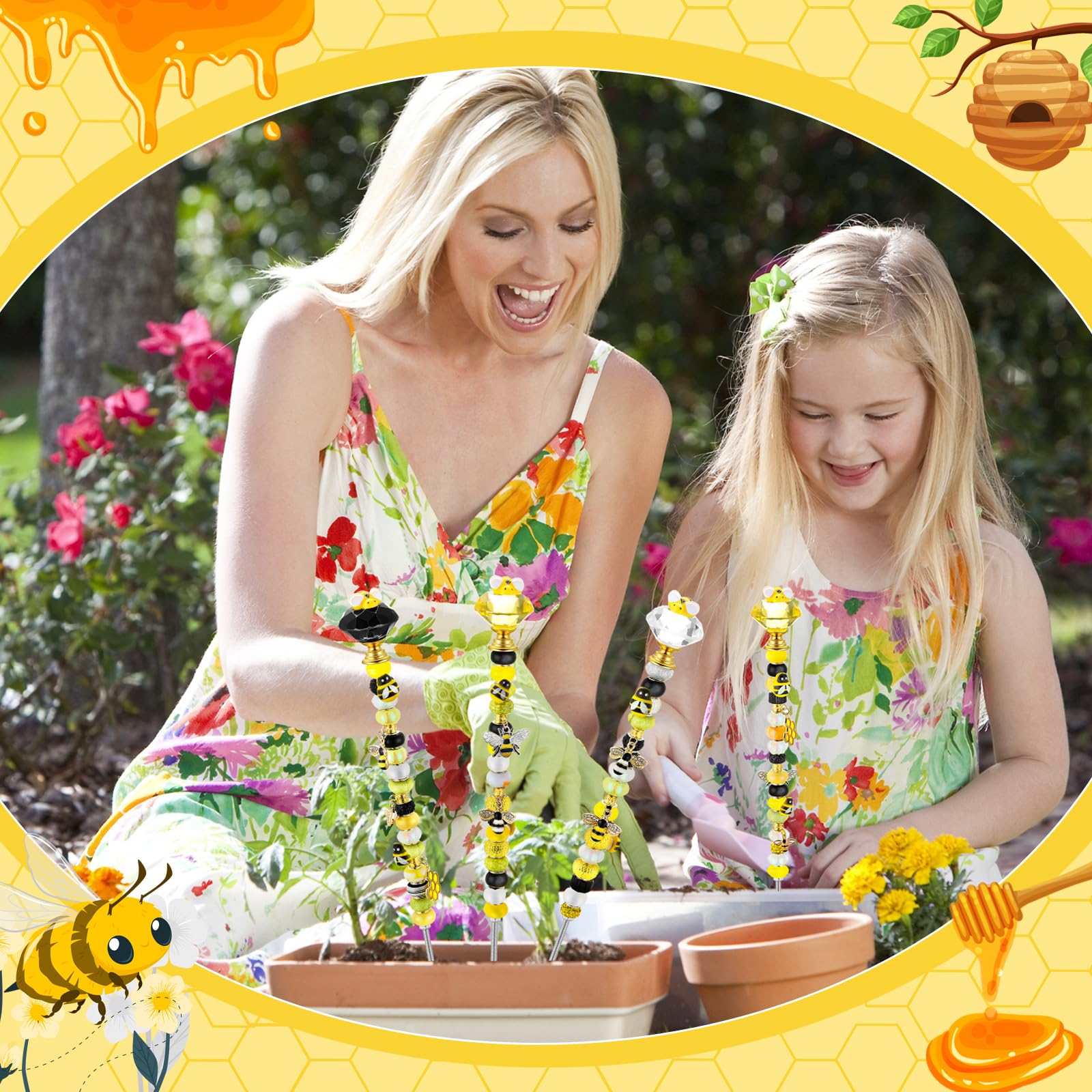 Lineshading wings bee glue enables secure assembly for lasting garden art.
