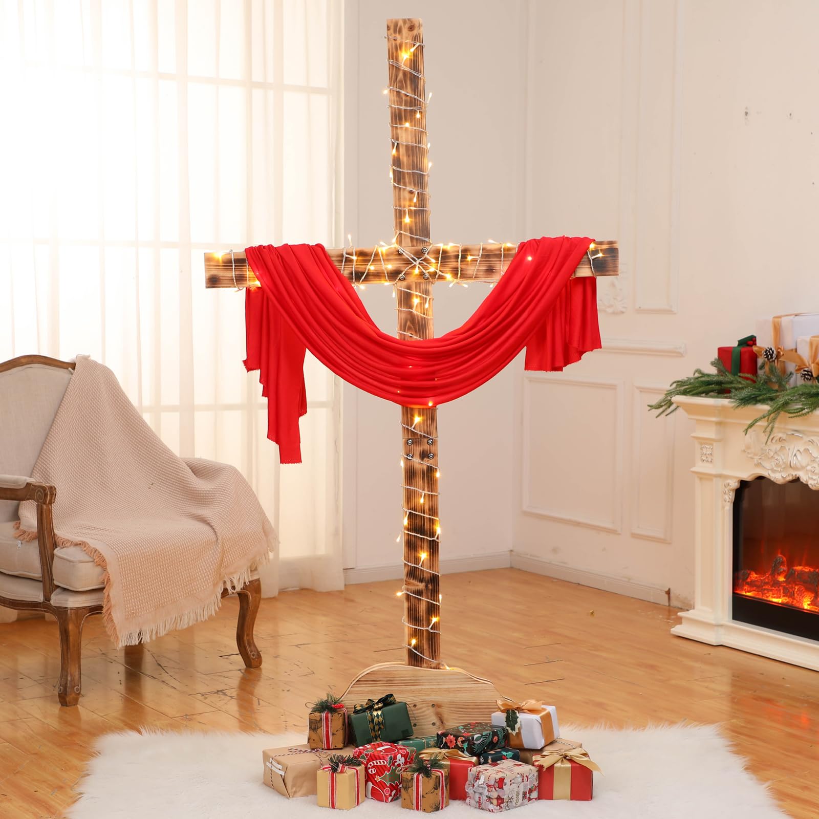 Lineshading Easter cross gift idea for celebrations and memorials