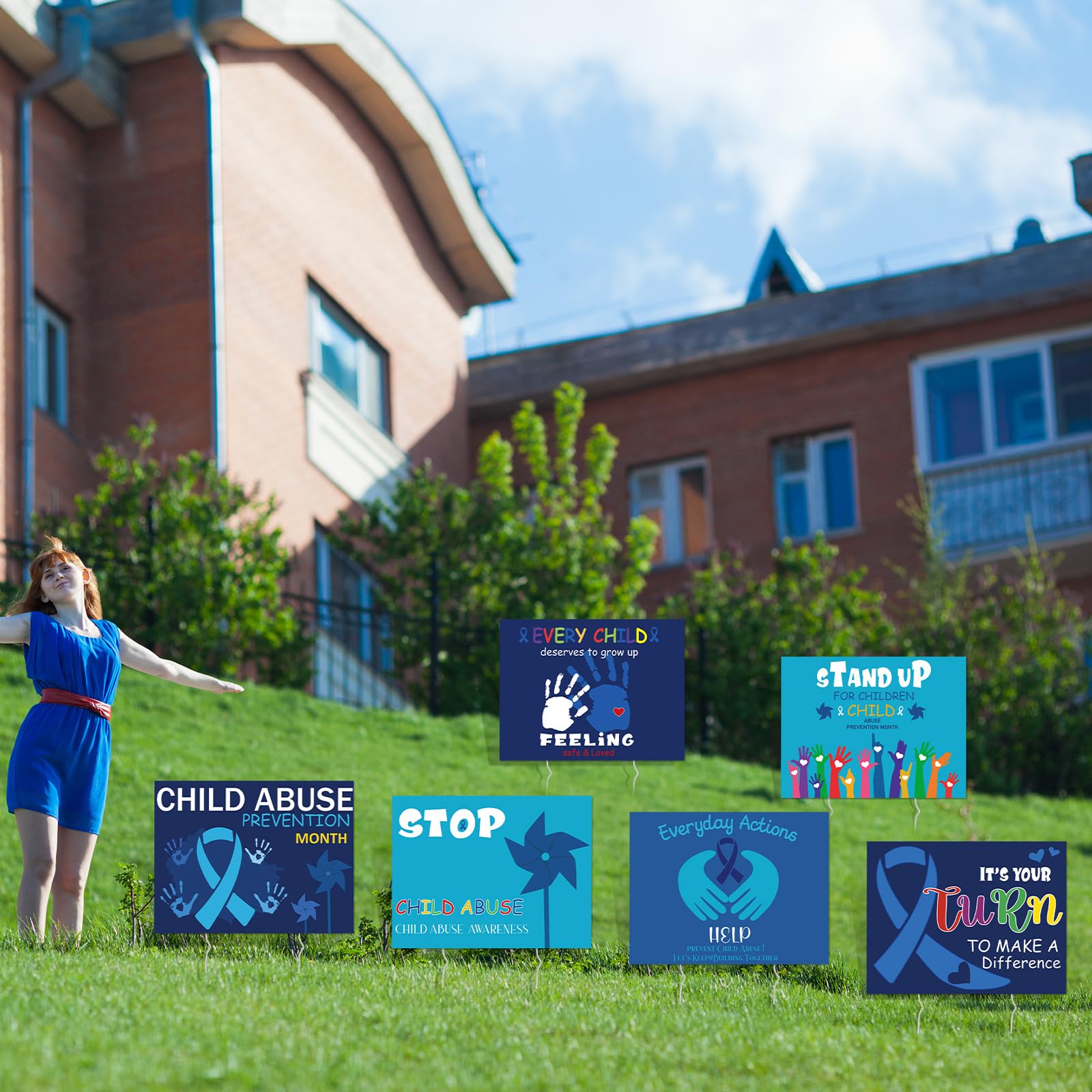 Lineshading weatherproof prevention signs withstand weather for long-term advocacy.