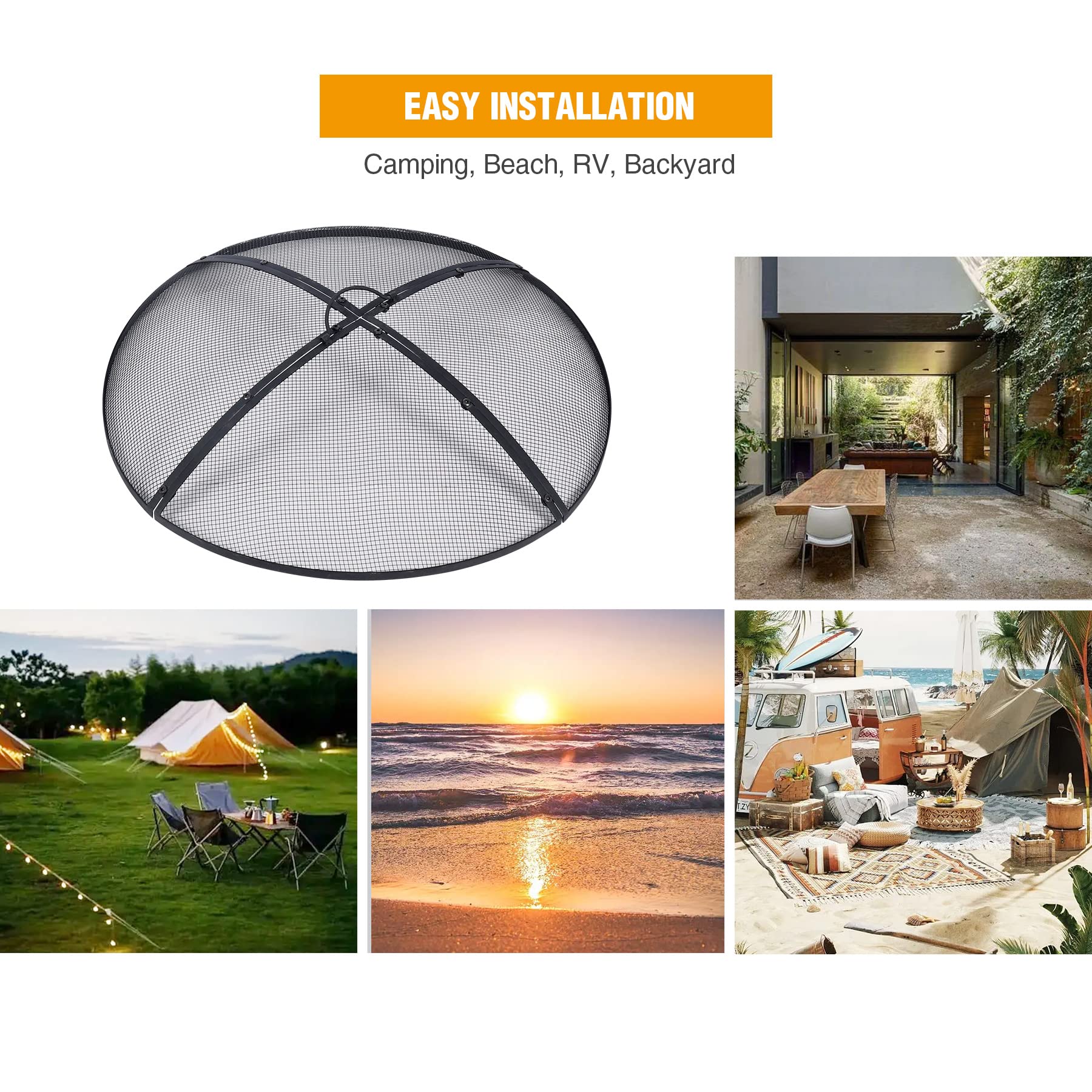 Lineslife multipurpose lid suitable for camping, beach and backyard fires