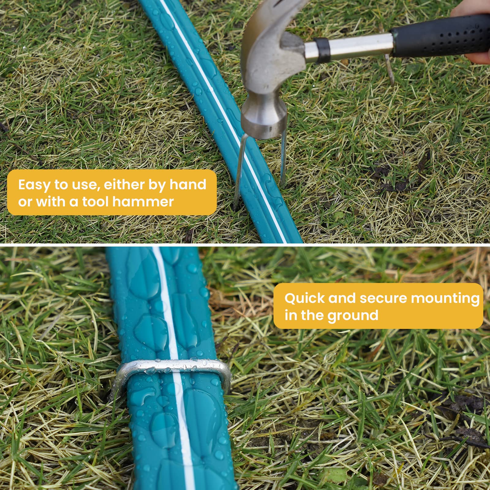 LINEX 3-tube spray pattern delivers even coverage across your yard.