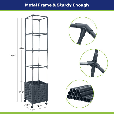LINEX 4 lockable casters allow easy movement and stable positioning