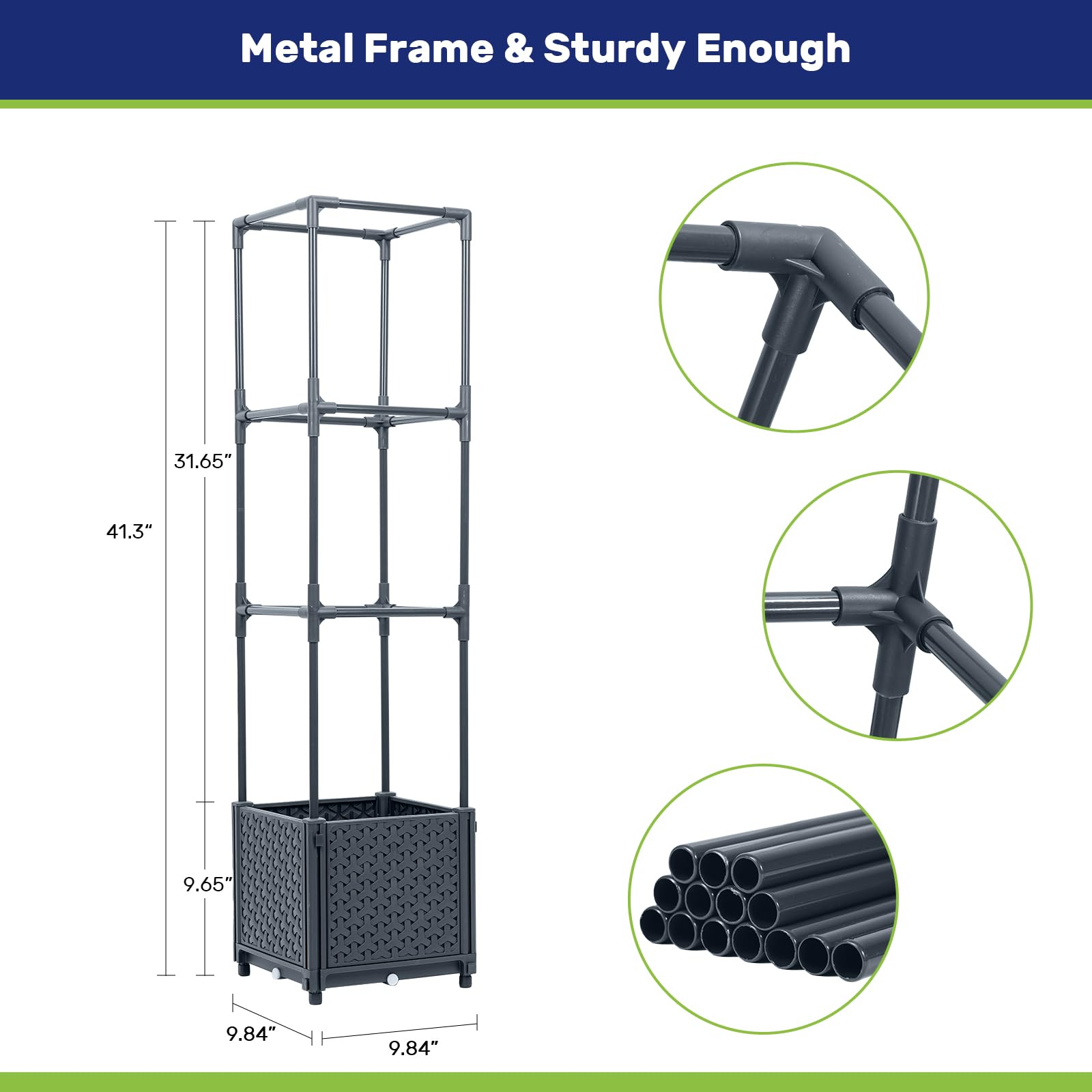 LINEX detachable expandable trellis bed for customizable layouts