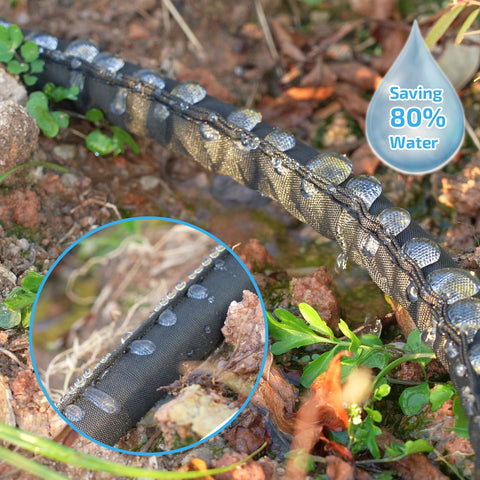 Durable kink-resistant core maintains steady flow during hot summer watering
