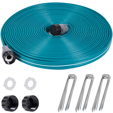 LINEX Sprinkler Soaker Hose 50ft waters the lawn evenly