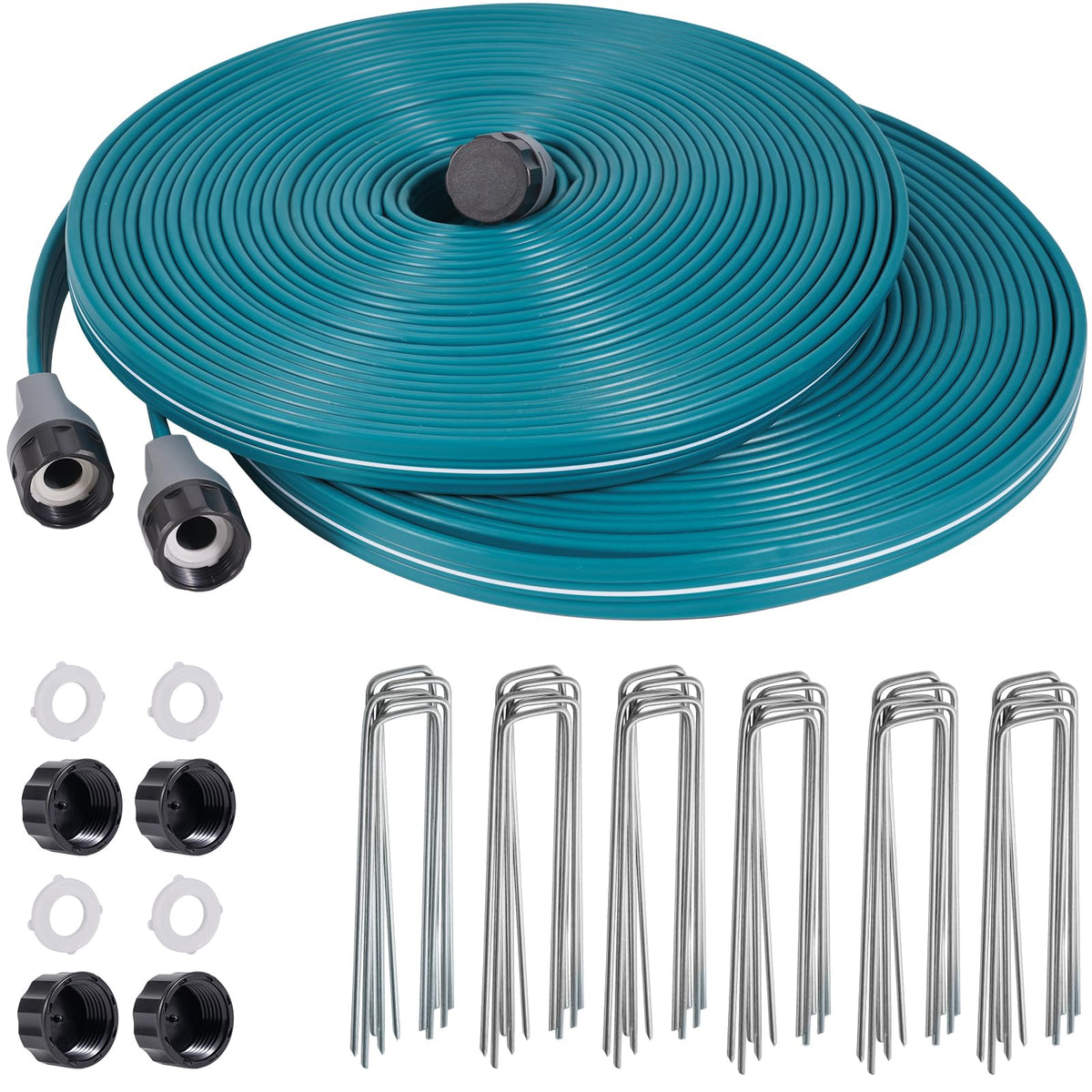 LINEX sprinkler and soaker hose 50ft for versatile lawn watering.