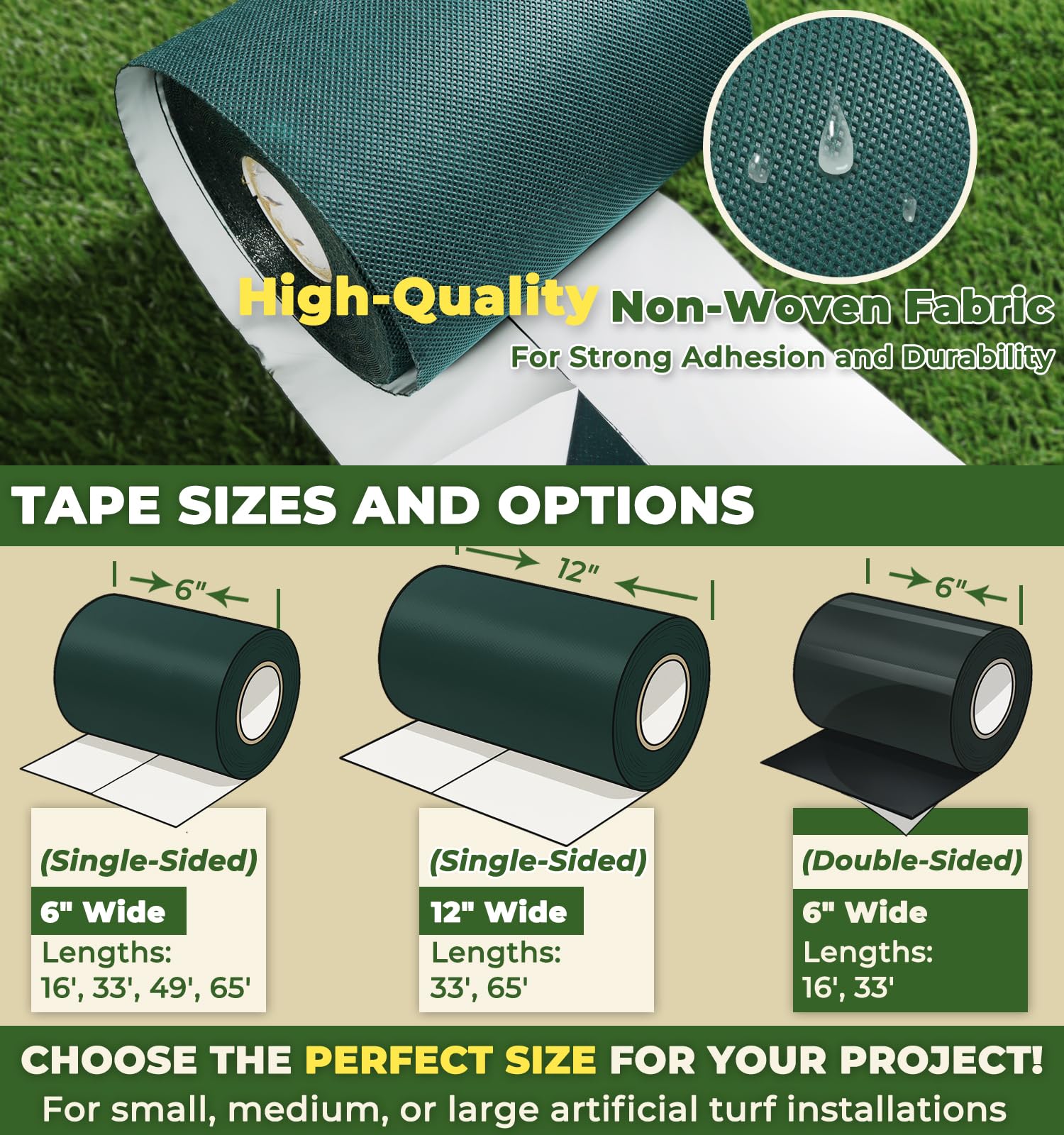 Linghou seam tape being applied outdoors with waterproof adhesion.